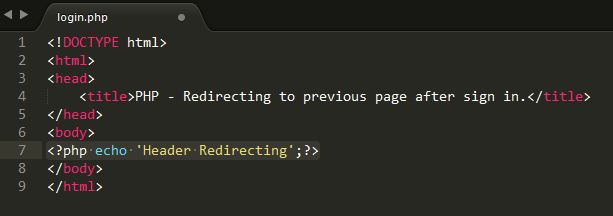 php redirect back to previous page after authentication successful